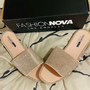 Crystal detailed sandals